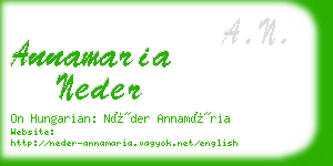 annamaria neder business card